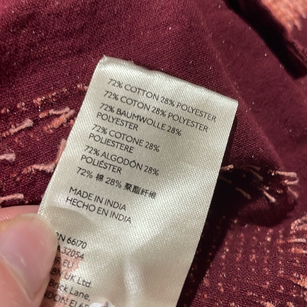 NWT Anthropologie Pilcro The Romy Relaxed Geometric Buttondown Top - Picture 11 of 11